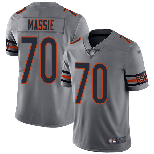 Chicago Bears Limited Silver Men Bobby Massie Jersey NFL Football #70 Inverted Legend->women nfl jersey->Women Jersey